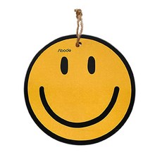 Abode 笑臉造型隔熱墊, 1個, 黃色