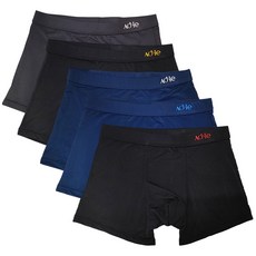 A-one 男士絲滑觸感現代簡約四角褲5件組