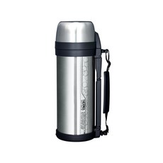 THERMOS 膳魔師 廣口不鏽鋼保溫瓶, 不鏽鋼黑色, 2L, 1個