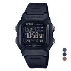 CASIO 卡西歐 男士用 100m防水 數位電子手錶 W-800H + 螢幕保護貼 套組