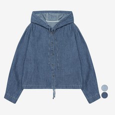 ISABEY 女款連帽抽繩牛仔襯衫 VKBKB7401
