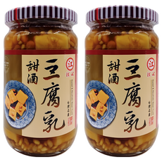 江記 甜酒豆腐乳 台灣製造, 380g, 2罐