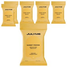 줄라이미 퍼퓸 파우더 시트 선셋프리지아 20p, 116g, 6개