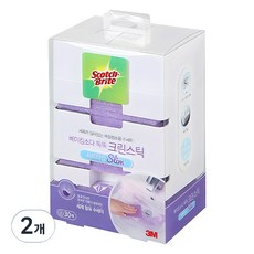 스카치브라이트 베이킹소다 크린스틱 디스펜서 본품 + 시트타입 소 30p, 2개