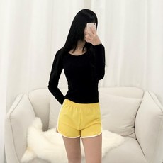 피어니스트 여성용 루즈핏 A라인 배색팬츠