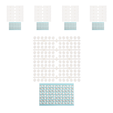 MakeGreat 圓凸美甲色卡, 透明, 5個