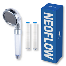 네오플로우 파워 수압 필터 샤워기 본품 + 필터 2p, 1개, 혼합색상