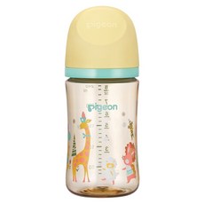 pigeon 貝親 第三代寬口PPSU奶瓶, 動物派對, 240ml, 1個