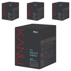 KANU 輕焙美式咖啡迷你隨身包, 900mg, 30條, 4盒
