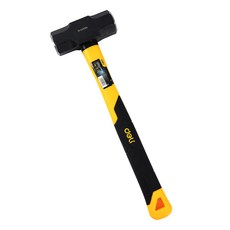 deLi 得力 工具 便攜式多用途手工具 八角鋼製玻璃纖維榔頭 黑色 EDL447004, 1個