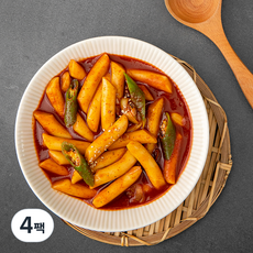 오분떡볶이 중독맛, 370g, 4팩