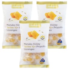 Enzergen 麥蘆卡蜂蜜蜂膠潤喉糖 Active 10+, 150g, 3袋
