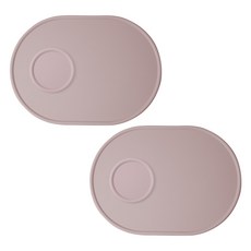 BOWLBOWL 韓國製 Bol Bol 矽膠餐墊2p + 杯墊2p組合, 薰衣草紫, 400 x 290 mm