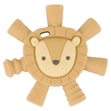 Itzy Ritzy 趴趴動物矽膠固齒器, 食品級矽膠, 美國設計/中國製造, 3個月以上寶寶適用, 單件, 陽光獅子, 1個