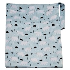 加大防水雙層雙拉鍊萬用袋, 北極熊, 1個