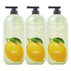 온더바디 더내추럴 브라이트닝 바디워시 레몬향, 900ml, 3개