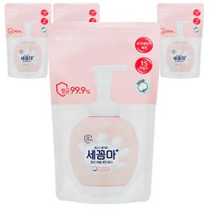 세균아꼼짝마 항균 버블 핸드워시 파우더향 리필, 200ml, 4개