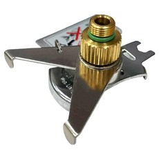 WEN LIANG 文樑 專利不鏽鋼卡式轉接頭 台灣製造, 銀色、銅色, 1個