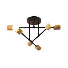 Honey Comb 北歐工業風半吸頂六燈 E27燈頭 適用於客廳臥室