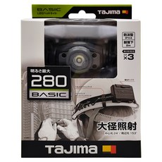 TaJIma 田島 頭燈 LE-F281D-GR, 灰色, 1盒