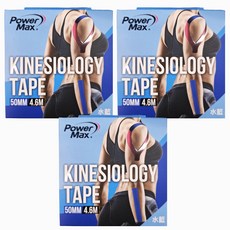 Power Max 醫療型彈性貼布 50mm x 4.6m 藍色, 1入, 3個