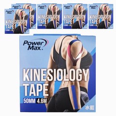 Power Max 醫療型彈性貼布 50mm x 4.6m 藍色, 1入, 6個