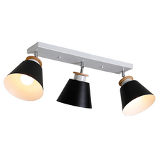 Honey Comb 北歐風馬卡龍吸頂燈三燈 KC17043-130, 黑色