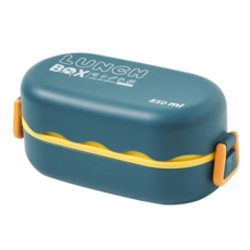 北歐輕奢雙層便當盒, 850ml容量, 環保PP材質, 1組