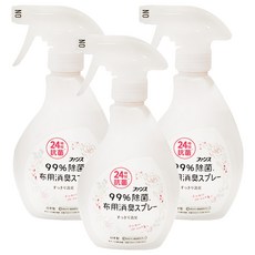 第一石鹼 布製品消臭抑菌噴霧 花香, 380ml, 3瓶