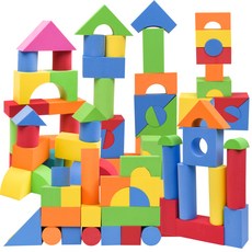 OZ TOY EVA 安全積木 U2837 80片, 混合色