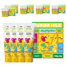 vuca 兒童溫和高氟化物純素牙膏 香蕉香, 24個, 110g