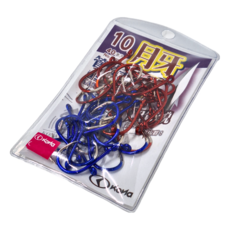 KoNa 柯納 月牙 Moon Point 管付チヌ X 千又 超銳利 三角牙尖 倒鉤 雙色鉤 魚鈎 釣魚 路亞 チヌ 磯釣, 40個, 1包