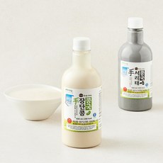 프레시오늘 껍질째 손수 영양가득 진한 저당 파주장단콩 윤성순 장모님 콩국 500ml + 서리태 콩국 500ml, 1세트, 1000ml