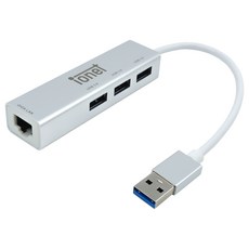 인네트워크 USB3.0 3포트 허브 + 기가 랜카드, IO-UTOU3L1, 1개