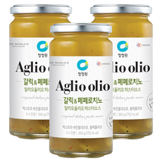 청정원 갈릭 앤 페페로치노 알리오올리오 파스타소스, 360g, 3개
