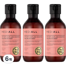 메디올 알시피 안티 헤어 로스 두피청정 샴푸 힐링부케향, 100ml, 6개