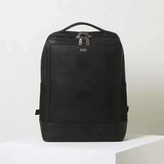 DAKS 男士 Great House 格紋牛皮筆電後揹包