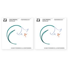 인스턴트타투 화이트릴리 타투스티커, 2개, 혼합색상