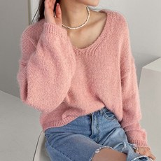 Tteugaejin 女款 Trude V領針織衫