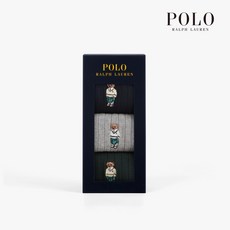 POLO RALPHLAUREN 男用板球熊刺繡3雙禮盒