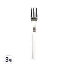 네이처안 스텐 삼각 키즈포크, 화이트, 단품, 3개