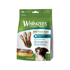 웰니스윔지스 위클리백 칫솔모양 껌 M, 치석관리, 210g, 1개