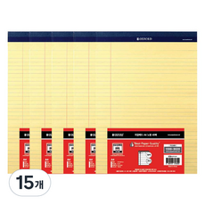 OXFORD 리갈패드 A4, 노랑, 40매, 15개