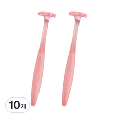 오픈스페이스 휴대용 TPR 혀클리너 핑크, 6g, 10개