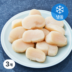 지금바다 키조개 관자 개아지살 (냉동), 3개, 400g