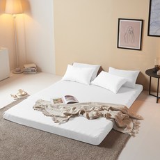 휴가드 끈적임없는 편안한 토퍼 매트리스, 화이트, 11cm