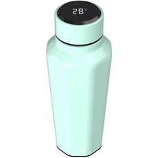 Axxen 八角形大容量溫度顯示保溫杯 SK200, 薄荷綠, 740ml, 1個