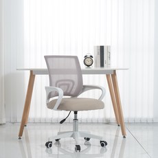 로고스토리 AIR-C 의자 기본형, 화이트프레임 + 화이트