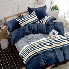 AGAPE 亞加貝 舒柔棉三件式薄床包組 - 英倫格紋 台灣製造 磨毛加工, 雙人加大, 床包 + 枕套 x 2