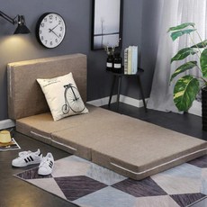 Bloom Social 3層折疊式床墊沙發床 5cm 100*200cm, 卡其色